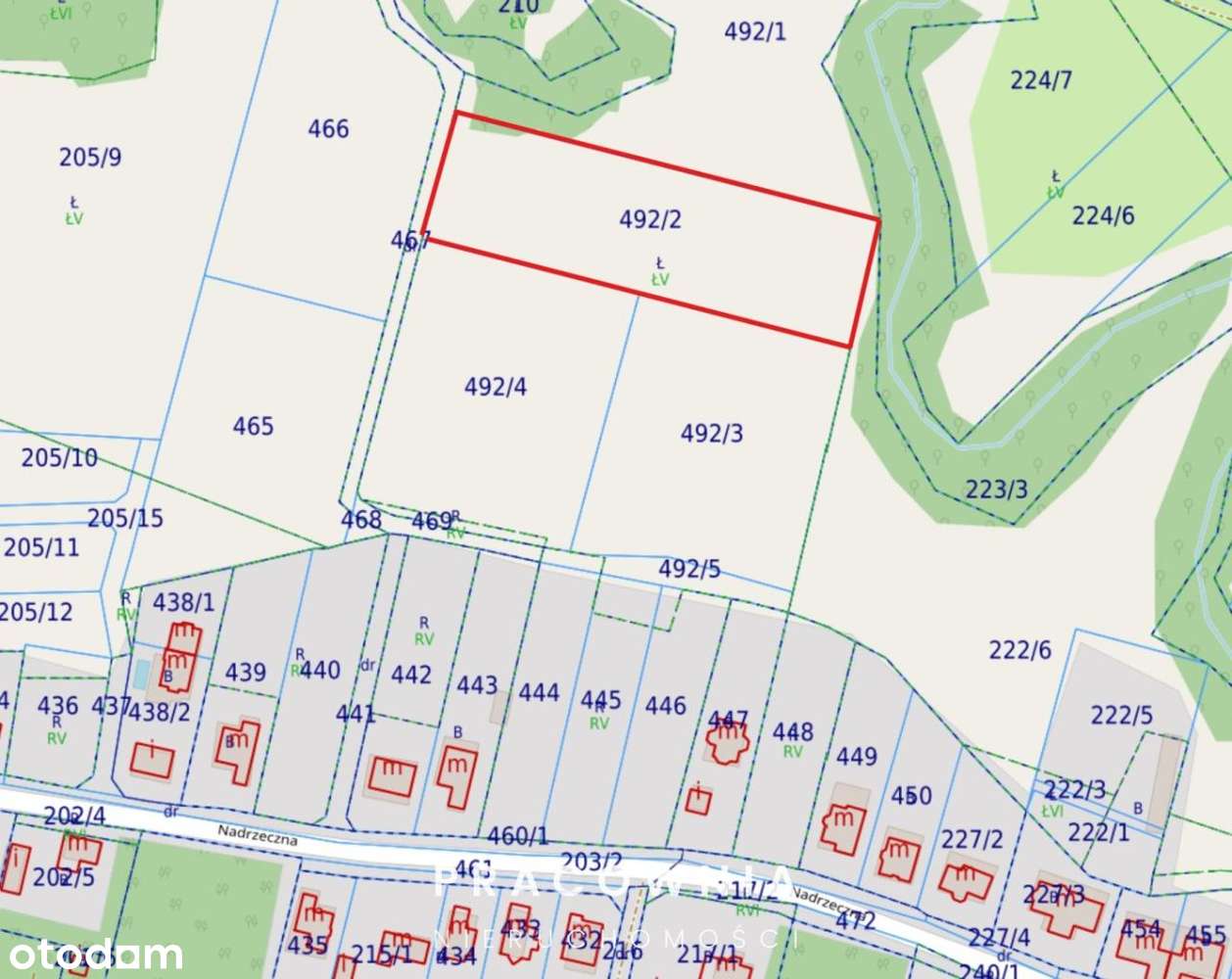 Działka Budowlana – Olimpin - 5832 m² – pohled 2