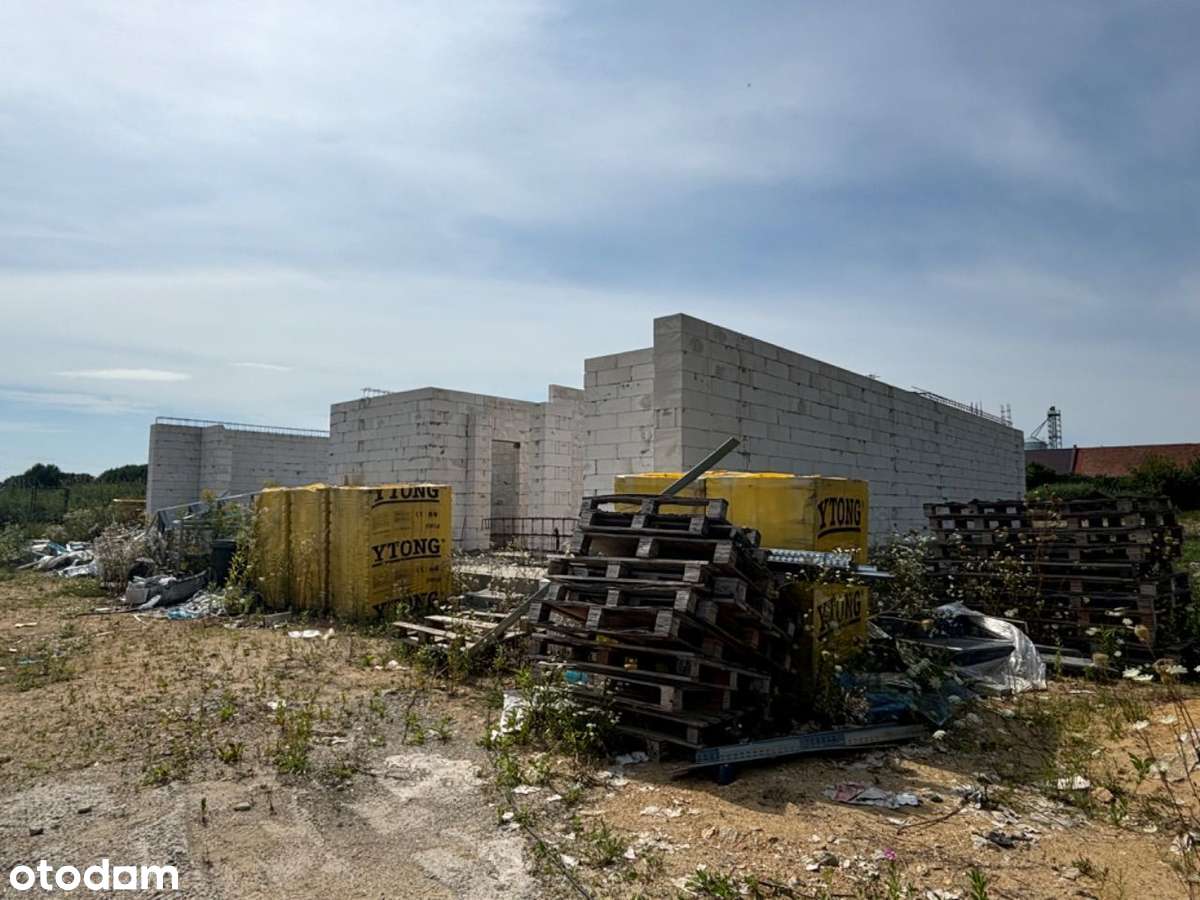 Działka z domem w budowie Prężyce Okazja! 1600 m2-5