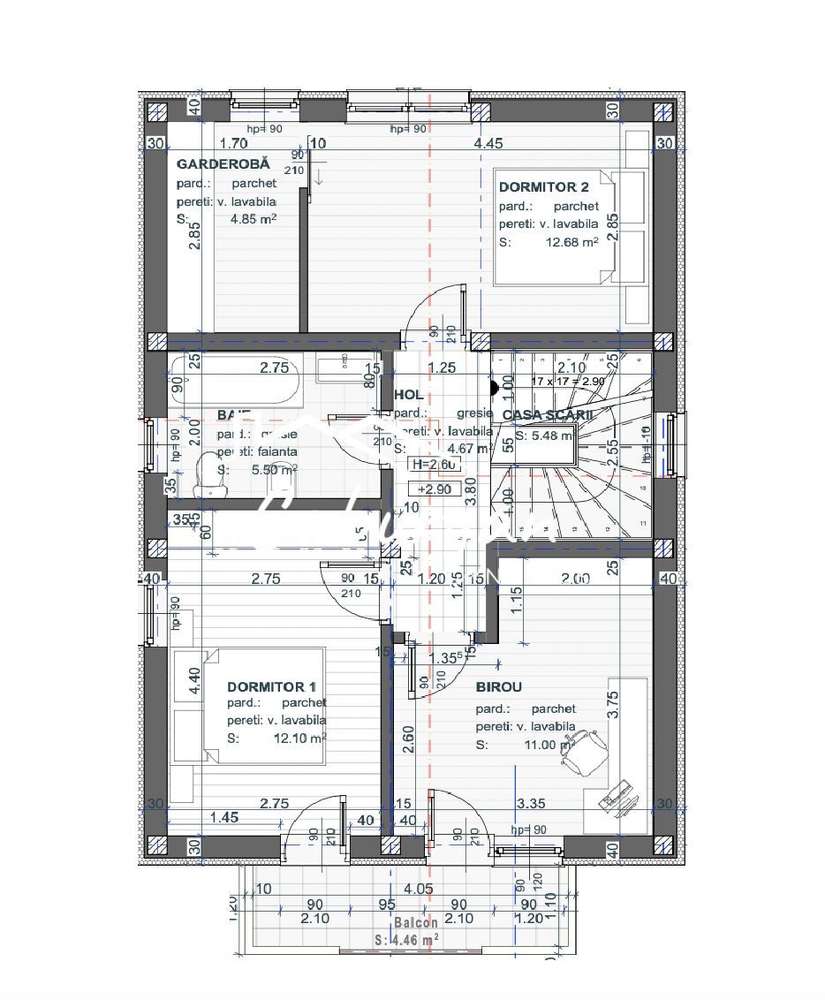 Casa individuala cu 4 camere, 105mp utili, teren 260mp, Cristian - Imagine principală: 4/12