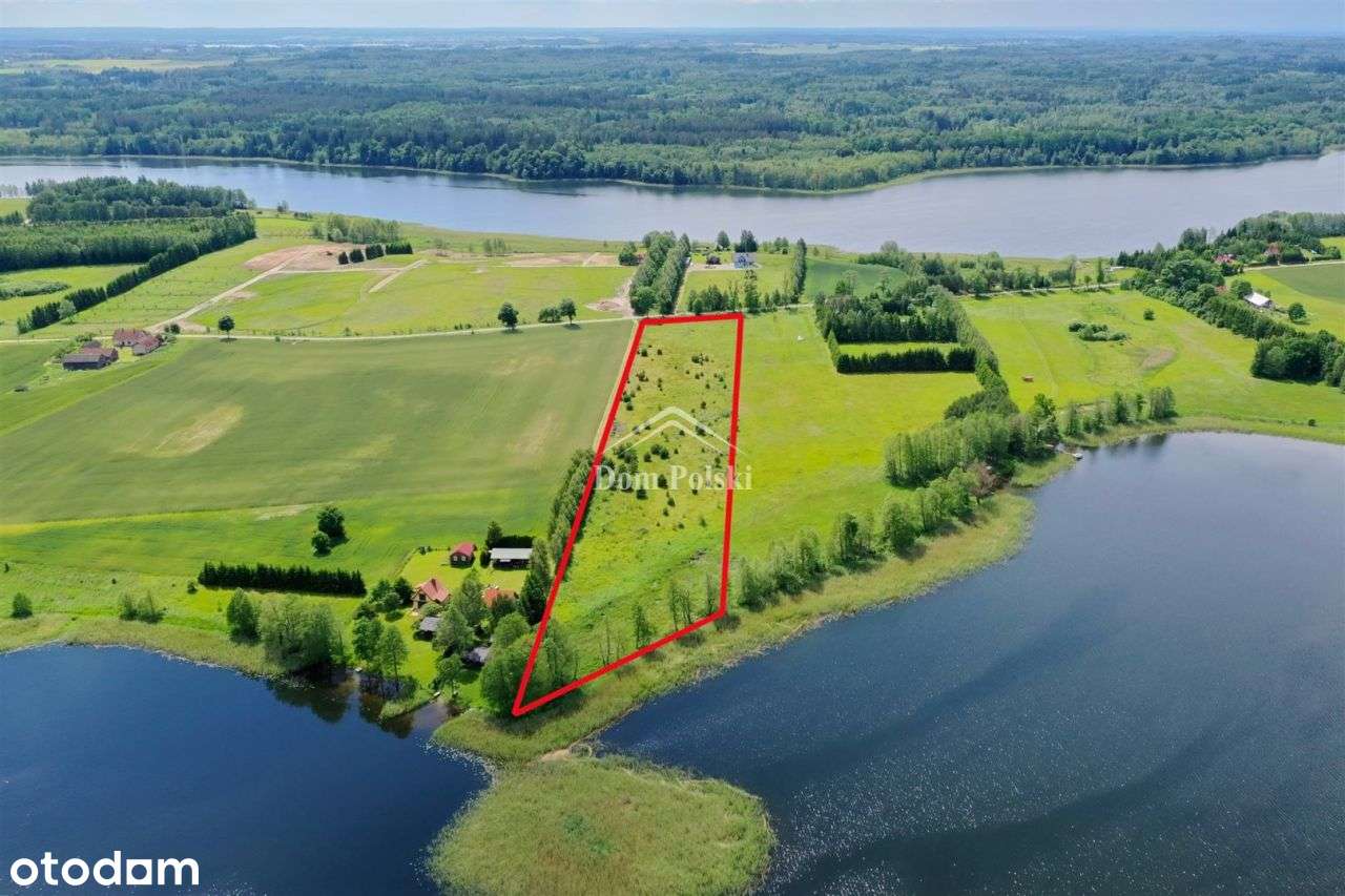 Borki 2,24 ha, linia brzegowa jezioro Łaźno - Pełny obrazek: 5/13