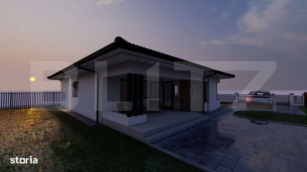 Casa la rosu zona Valea Ghinzii 400mp teren 117mp utili - Imagine principală: 3/9