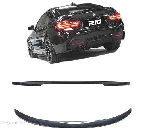 AILERON LIP PARA BMW SERIE 4 F36 LOOK M PERFORMANCE PRETO BRILHO - 4