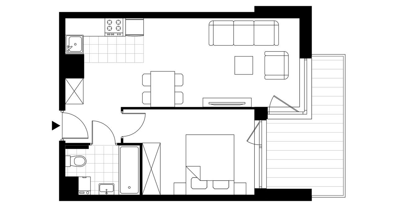 Dwa pokoje z przestronna logią – klucze maj 2026 - Pełny obrazek: 4/9