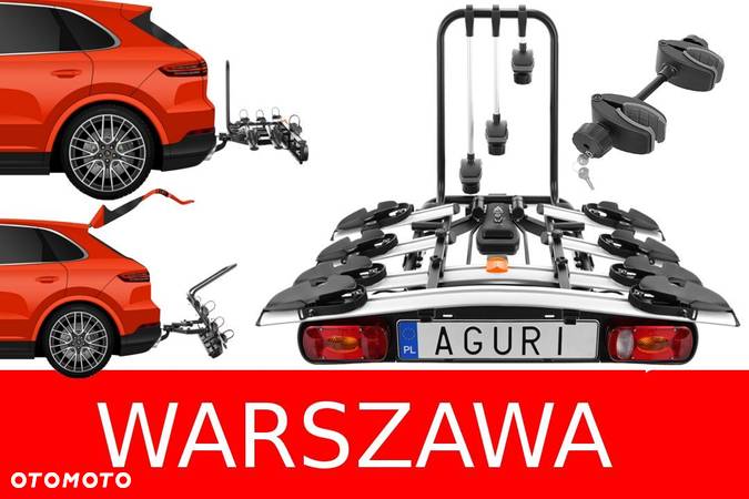 Warszawa: AGURI ACTIVE BIKE 3+1 Bagażnik rowerowy na hak 4 ROWERY, od ręki - 1