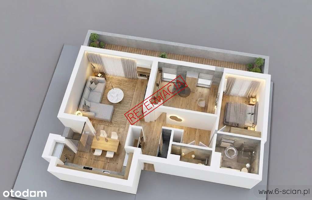 Apartament 3-pok | Balkon | Parking | Odra House-17