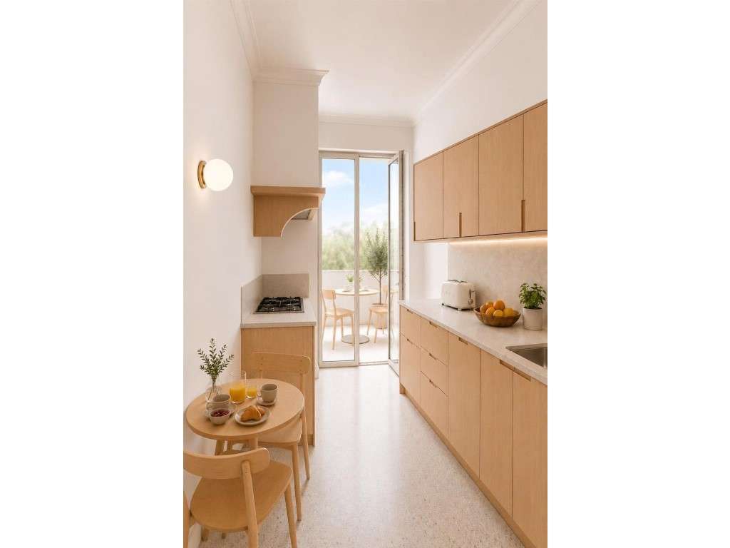 Apartamento T2 Renovado com Varanda em Rés-do-Chão-5