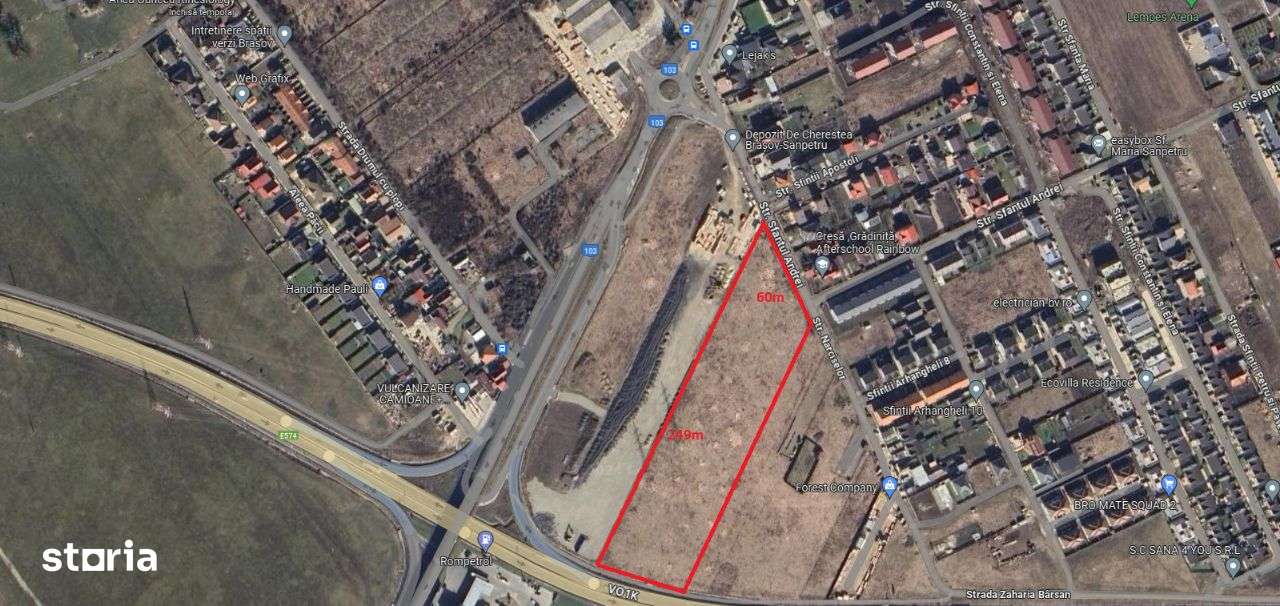 Teren intrare Sanpetru 10.689mp intravilan! - Imagine principală: 1/4