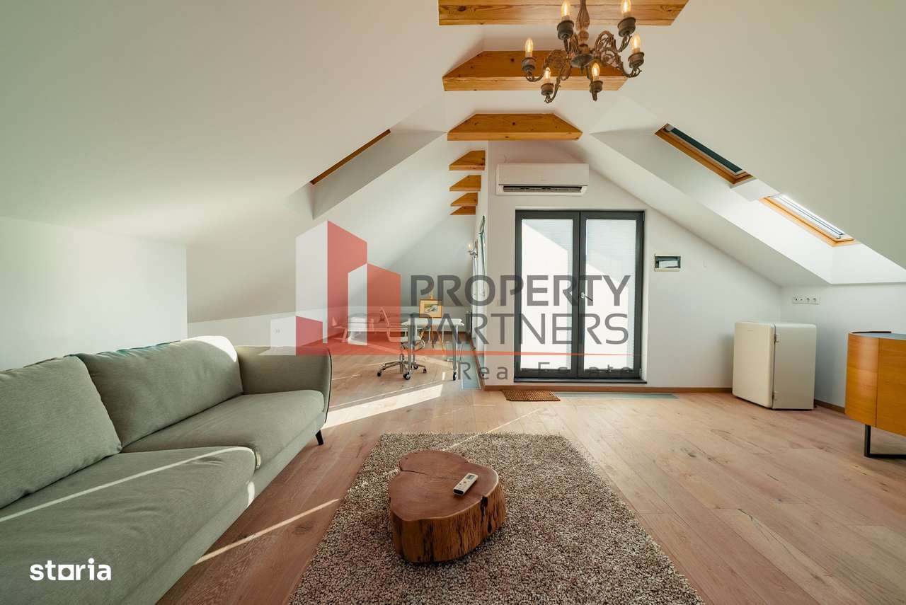 Apartament Duplex Elegant cu Terasă Panoramică – Dealul Cetății, Brașo-14