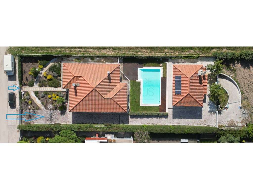Moradias térreas T3 e T1, piscina, lote 5.250m2, Meco, Sesimbra - Grande imagem: 3/53