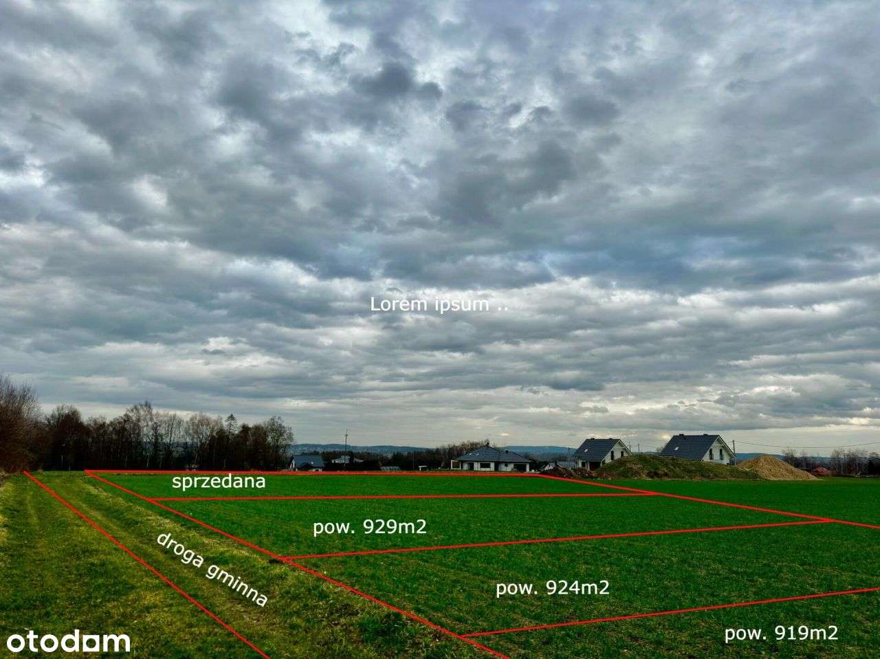 Działka budowlana 902 m2 Facimiech koło Skawiny - Pełny obrazek: 4/7