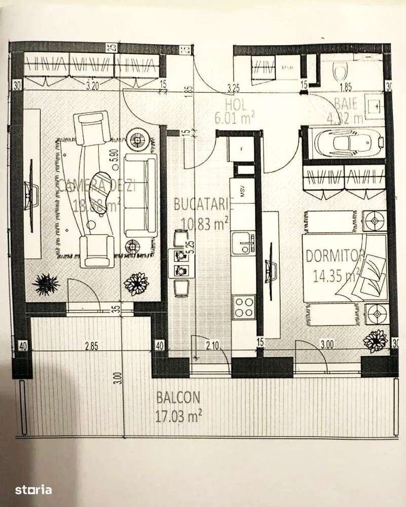 De vânzare - apartament 2 camere   Sector 6   Bloc nou   Lacul Morii-6