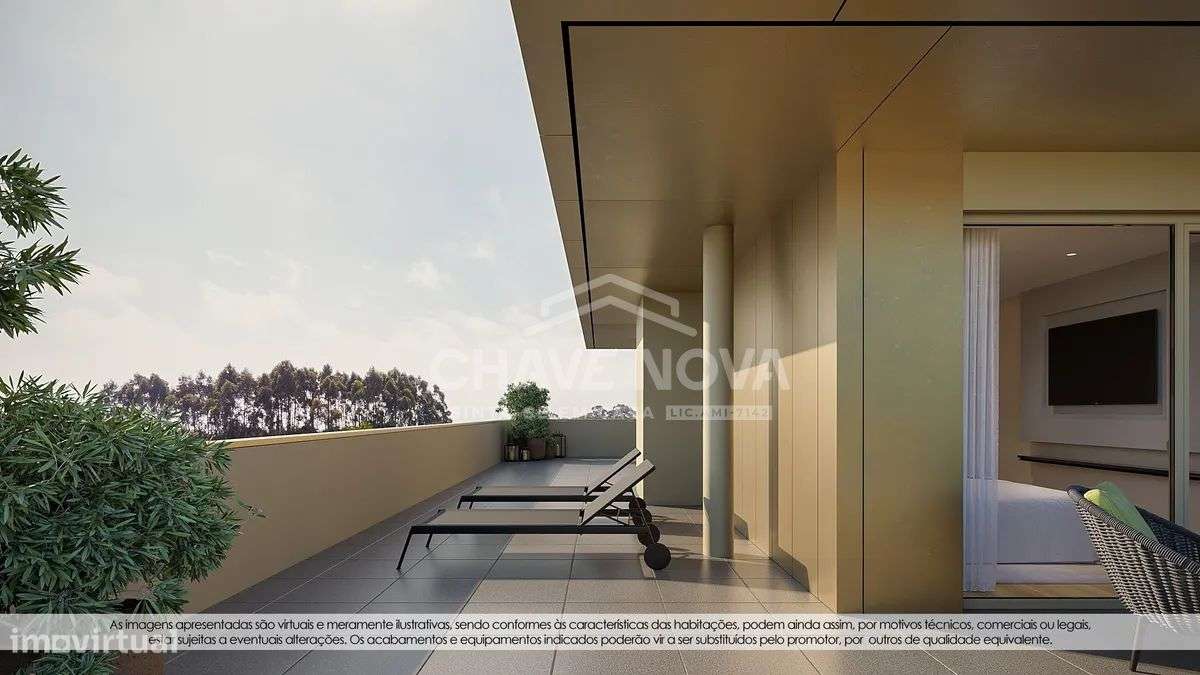 Apartamento T2 Novo Penúltimo Piso c/ 2 Lugares de Garagem em Arcozelo-23