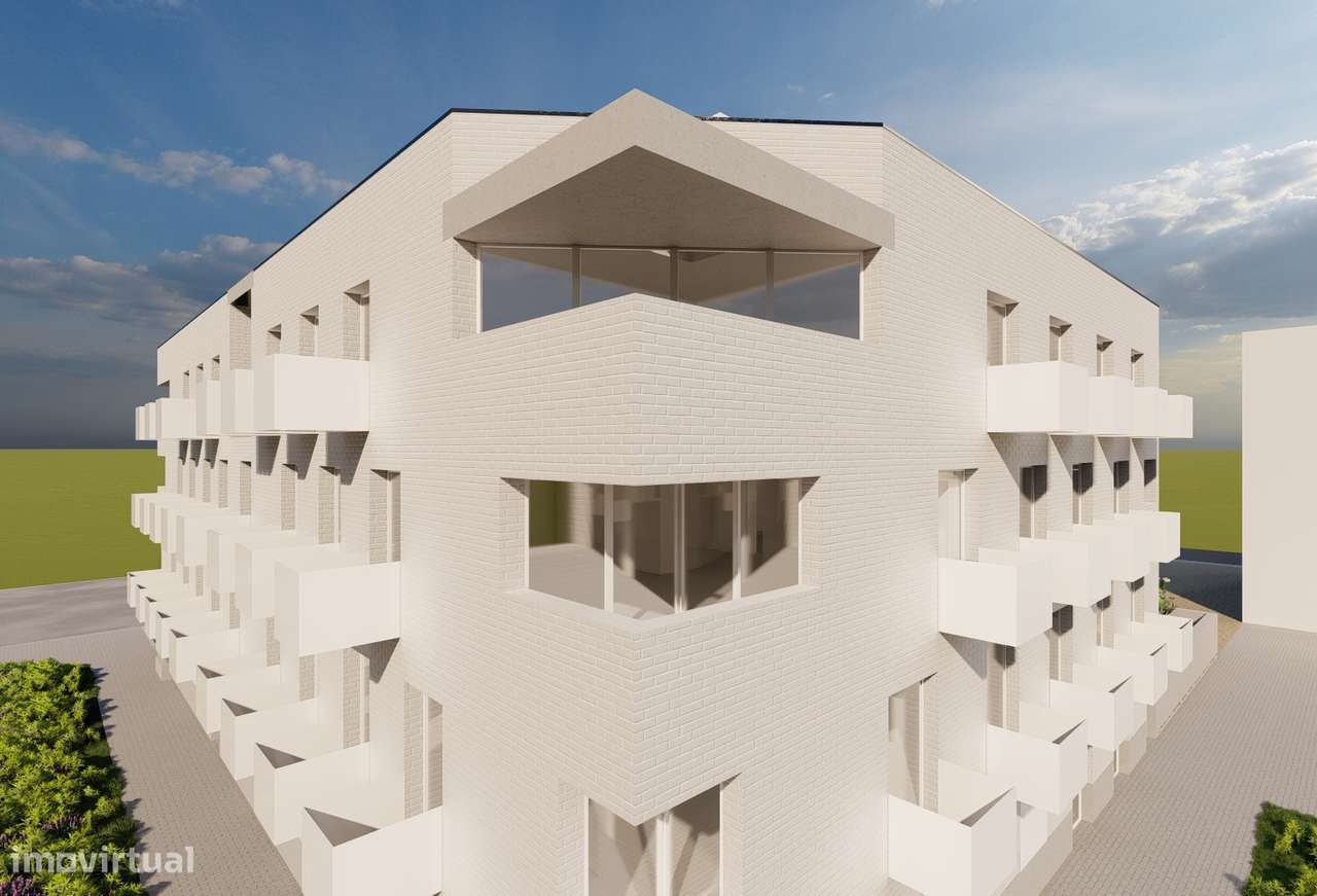 Apartamento T2 novo com piscina e garagem-30