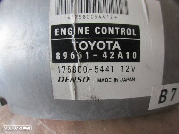 Centralina 8966142A10 1758005441 TOYOTA RAV 4 D4D 2004 2.0D4D 115CV 5P PRETO ORIGINAL - 4