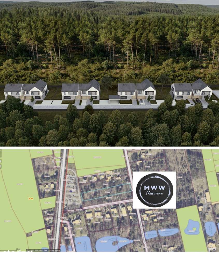 Na sprzedaż działka dla dewelopera 8 domów  Łódź Arturówek Łagiewniki-0