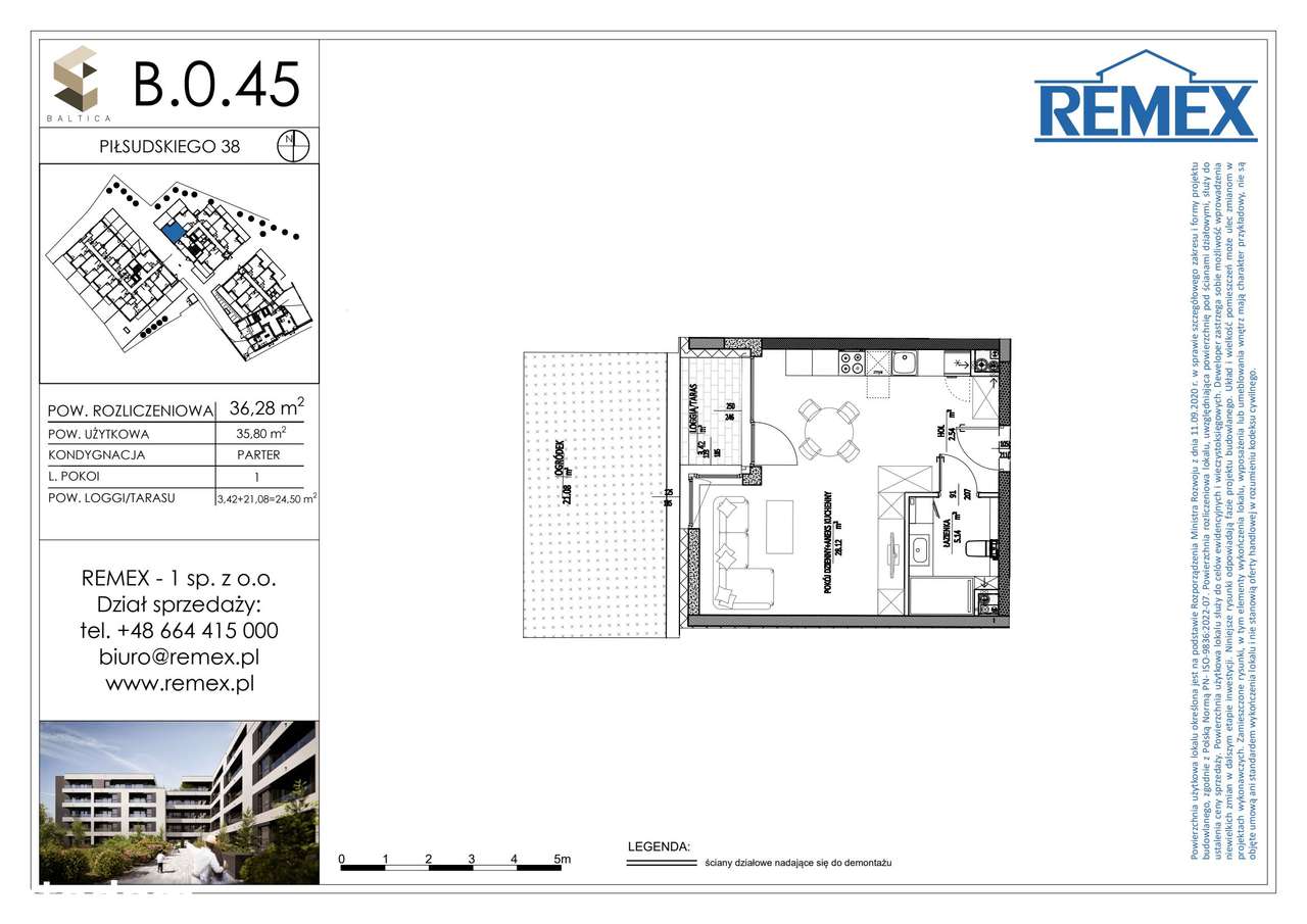 BA͏LT͏IC͏͏A | mieszkanie 1-pok. | B.0.45 - Pełny obrazek: 2/7