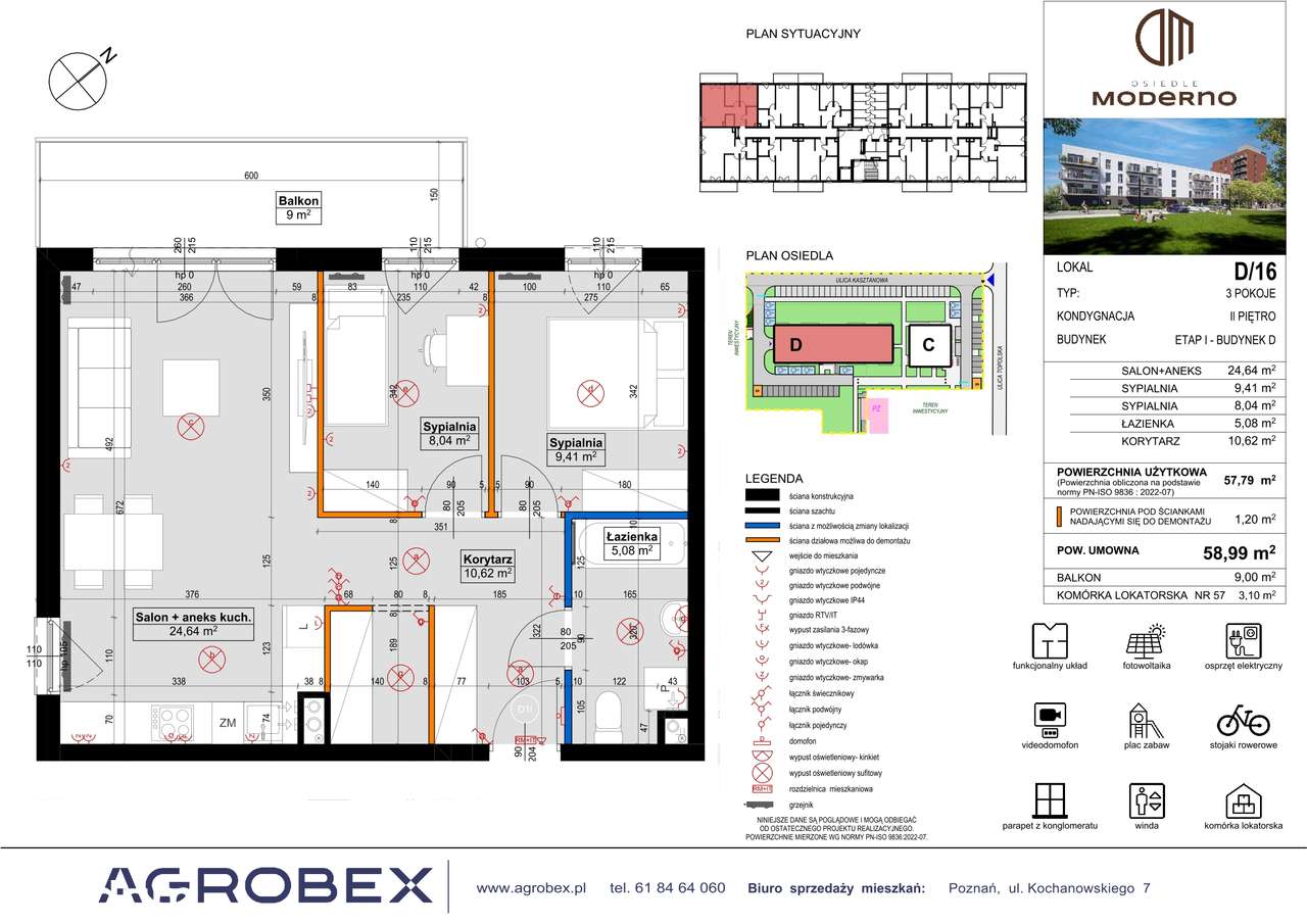 Osiedle Moderno | mieszkanie 3-pok. | D_16 - Pełny obrazek: 2/9