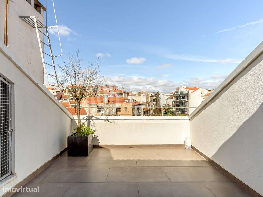 Apartamento T3, penthouse duplex, nas Amoreiras, Lisboa - Grande imagem: 3/23