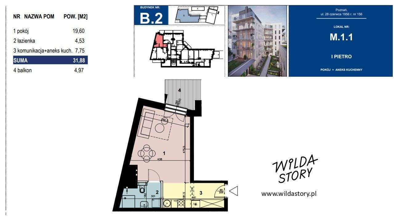 Kawalerka, zobacz na budowie, Świetna lokalizacja!-5