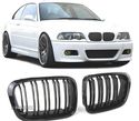 GRELHAS TIPO M4 PARA BMW SÉRIE 3 E46 COUPÉ 99-03 CABRIO 00-03 PRETO BRILHANTE - 1