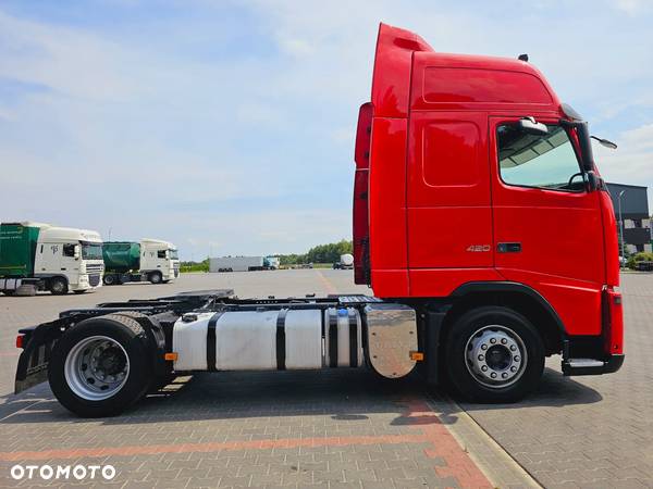 Volvo FH13 XXL MANUAL 420 EURO 5 2010 r MEGA + Schmitz FIRANKA nowe plandeki dach podnoszony zestaw - 26