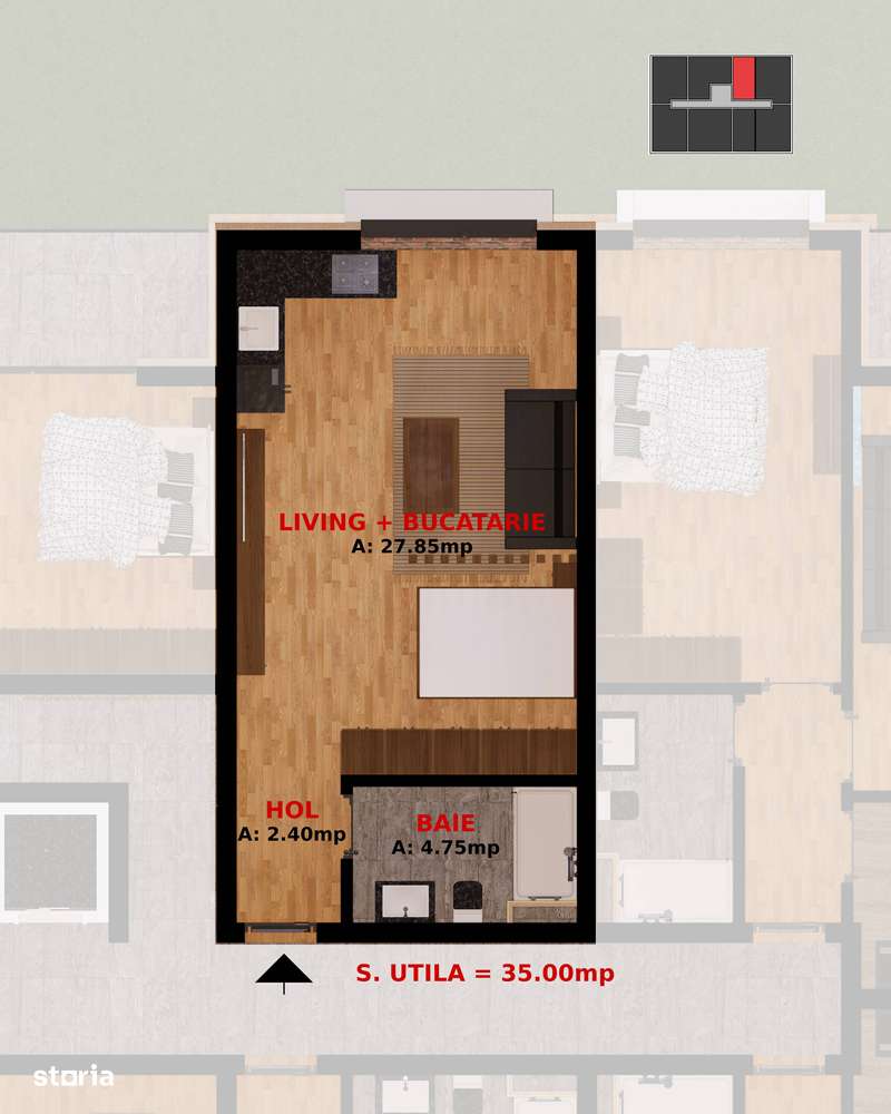 Apartament doua camere si Garsoniere. Direct Dezvoltator. Comision 0%-11