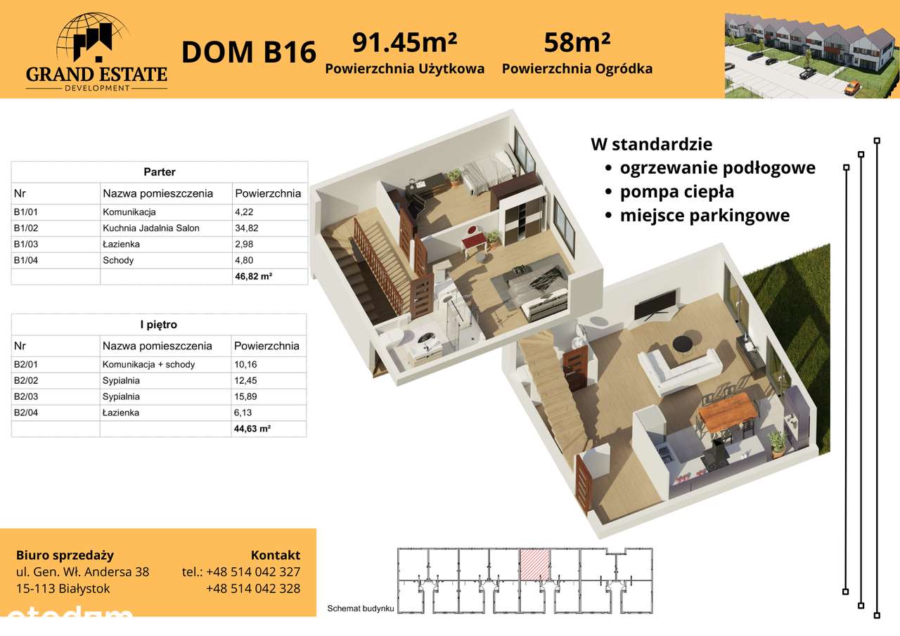 Szeregówka B16 dostępna przy ul. Lodowej Białystok - Pełny obrazek: 5/6