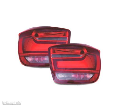 FAROLINS TRASEIROS PARA BMW SERIE1 F20 F21 11- VERMELHO FUMADOS - 1