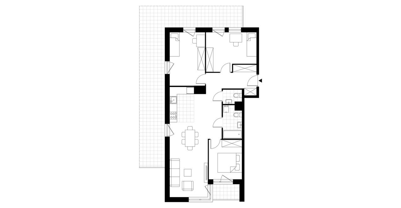 Stara Cegielnia Mielec | mieszkanie 4-pok. | D_M1 - Pełny obrazek: 4/9
