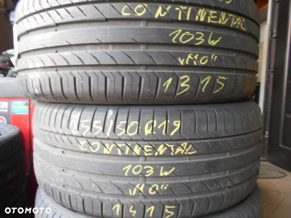 Opony 255/50r19 continental conti sport contact 5 MO suv 7,5mm demo jak nowe - 7