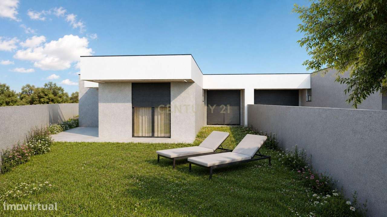 Moradia T3 Térrea Moderna com Garagem e Jardim em Gandra-9