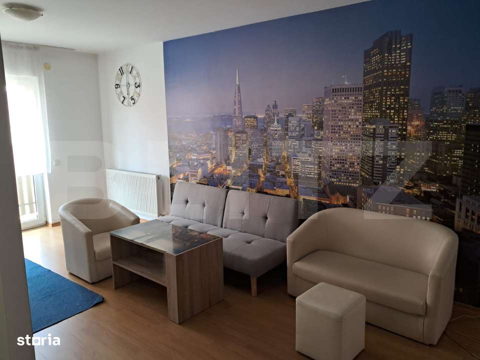 Apartament semidecomandat complet mobilat si utilat, parcare inclusa, - Imagine principală: 3/5