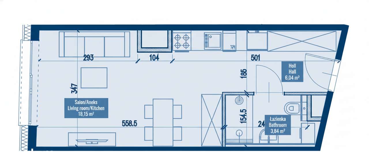 Kawalerka w centrum Tuwima, okazyjna cena - Pełny obrazek: 4/7