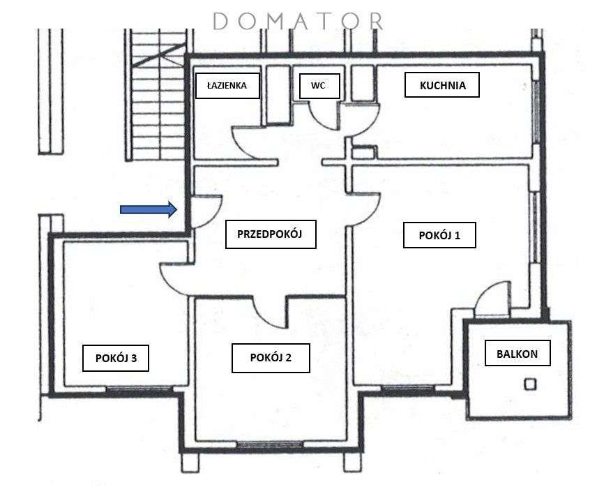 3 duże pokoje, balkon, niski blok przy Parku Róż-3