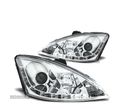 FARÓIS LED DAYLIGHT PARA FORD FOCUS 1 98-01 CROMADO - 1