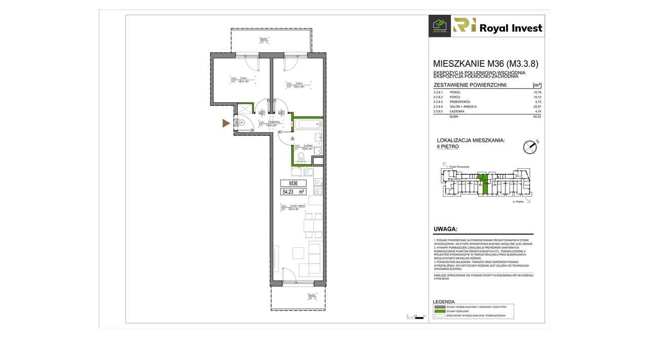 Green Park  | mieszkanie 3-pok. | B36 - Pełny obrazek: 3/8