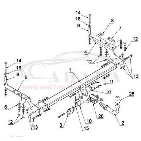 Hak Holowniczy Automat Do Subaru Forester Kombi 1997-2008 - 3