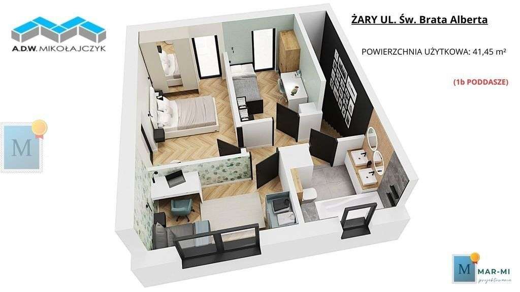 Dom-szereg,82m2 z poddaszem,4pokoje,Brata Alberta - Pełny obrazek: 4/10