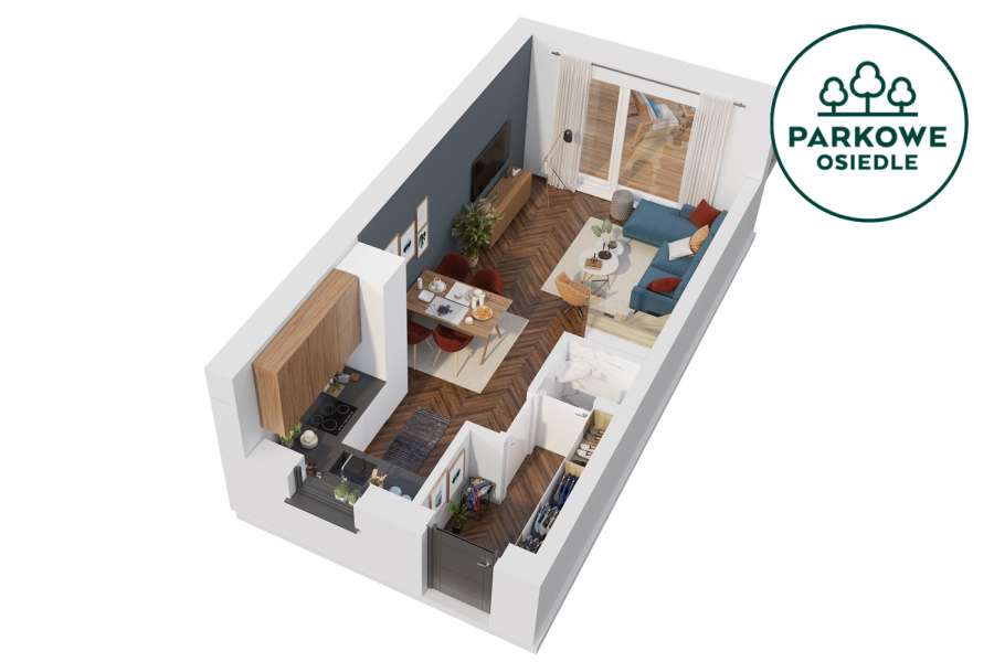 Ostatnia skrajna szeregówka - Osiedle Parkowe-8