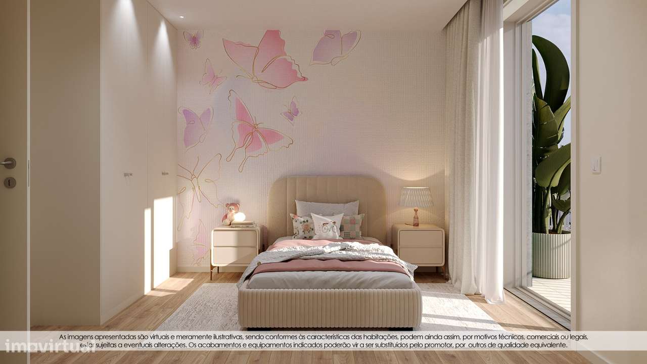 T2 Novo com Terraço (13,87m2) com vistas para o Parque em Canidelo.-17