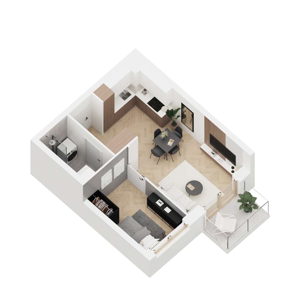 Nowe, 2 pokoje na Zaciszu (30,62m2 + piwnica), bez podatku