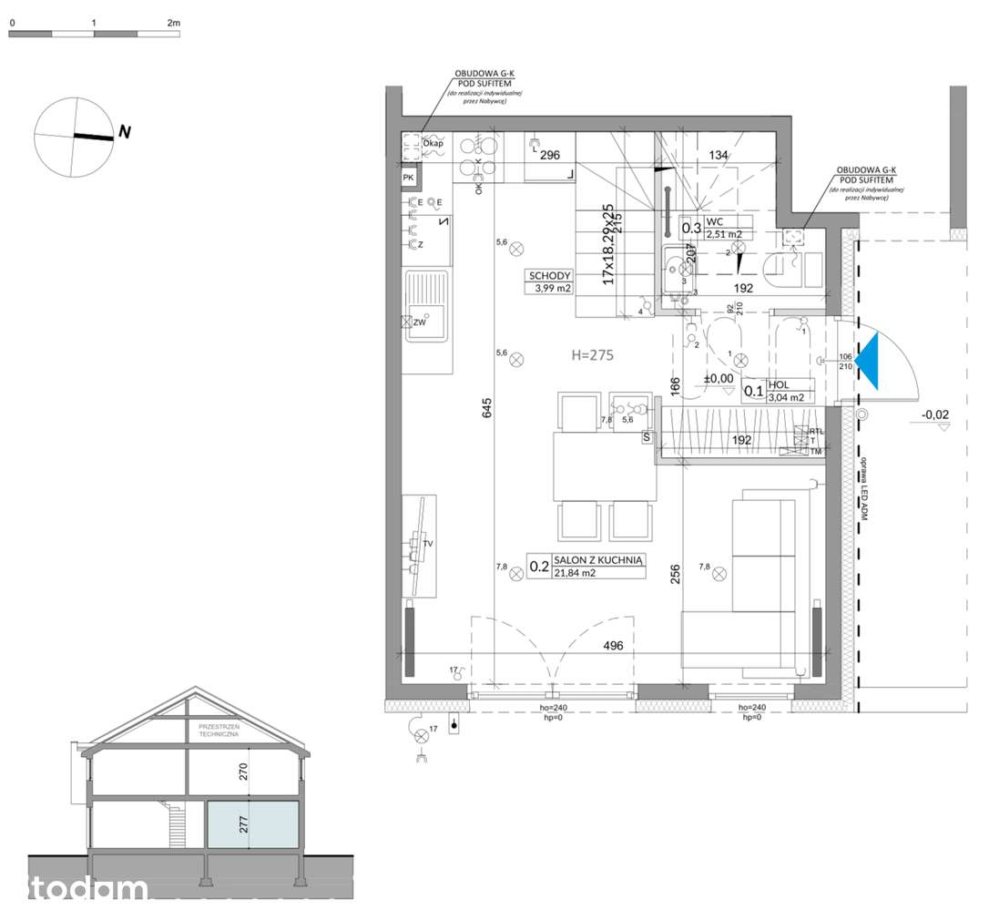 Nowy dom | osiedle z 2026 roku | parking | ogródek | 69m2 | Białołęka - Pełny obrazek: 2/8