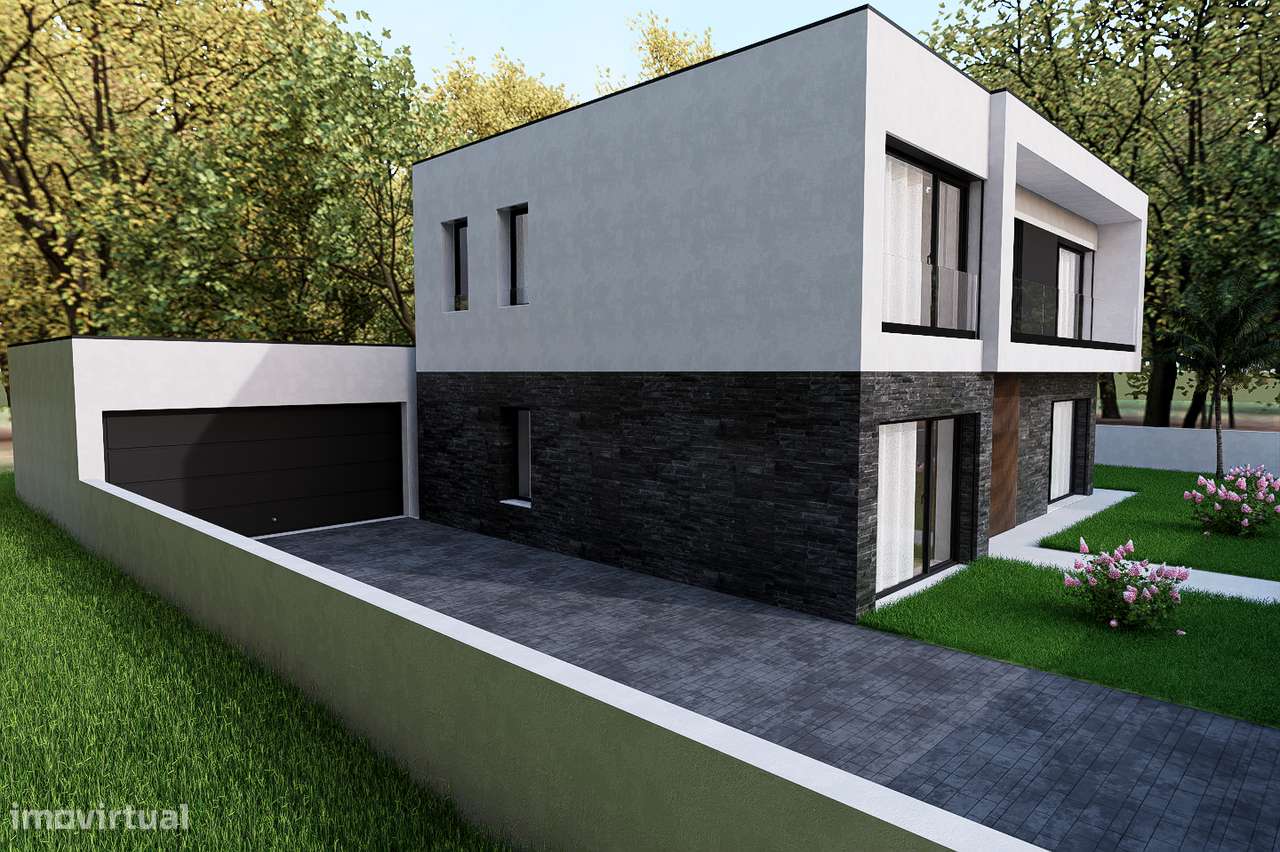 Brevemente: Moradia V4  r/c e 1º andar, estilo contemporâneo - Leiria - Grande imagem: 4/9