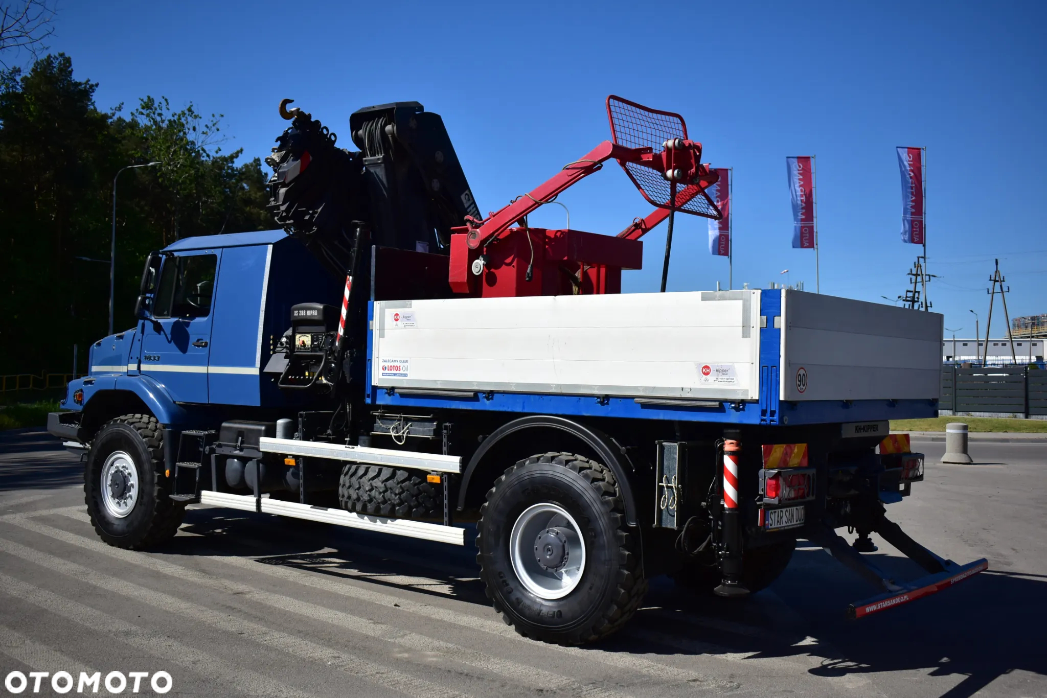 Mercedes-Benz ZETROS 4x4 HIAB 288 KOSZ HDS Żuraw Crane Kran Basket - 8