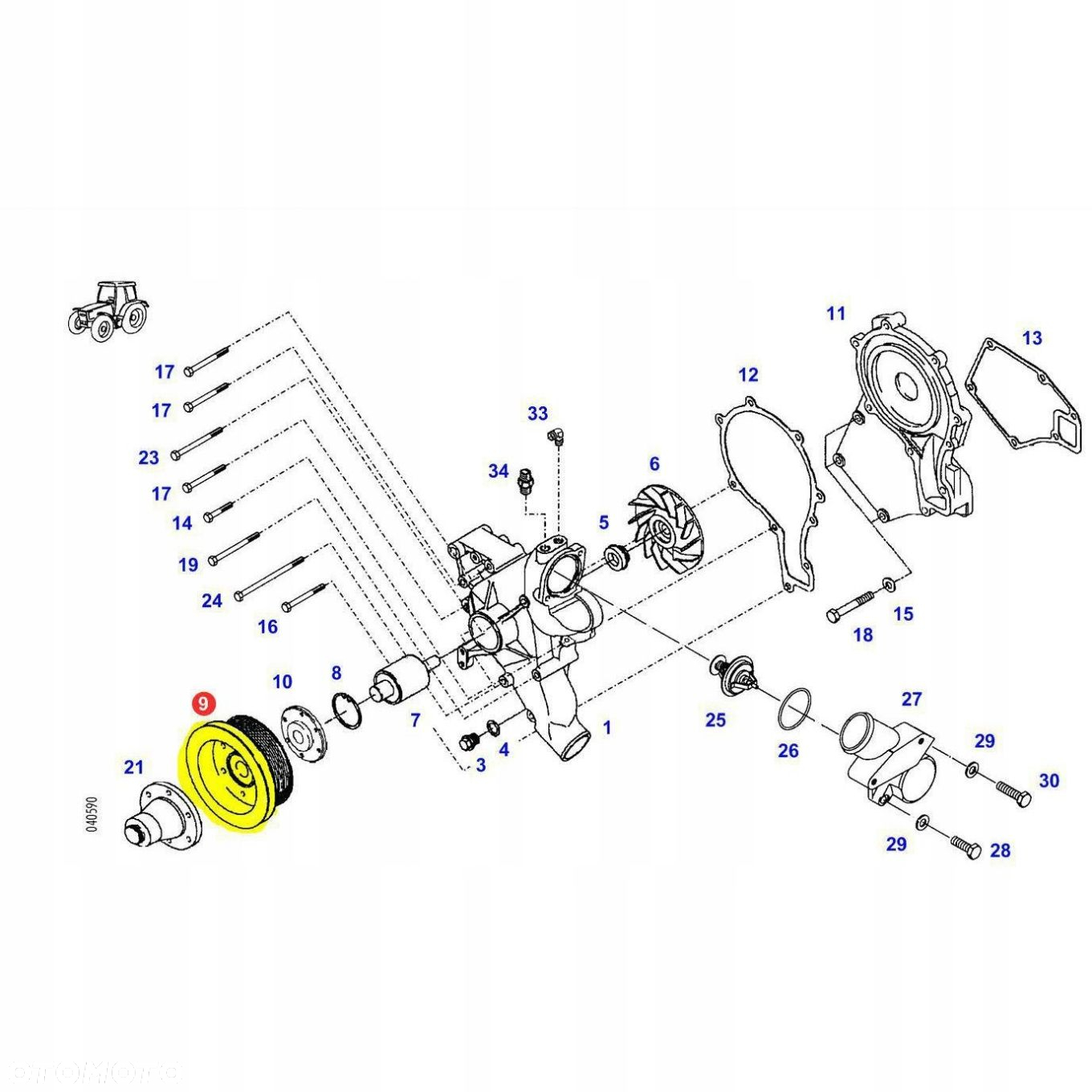 KOŁO PASOWE FENDT 916 920 924 926 F926202610050 - 2