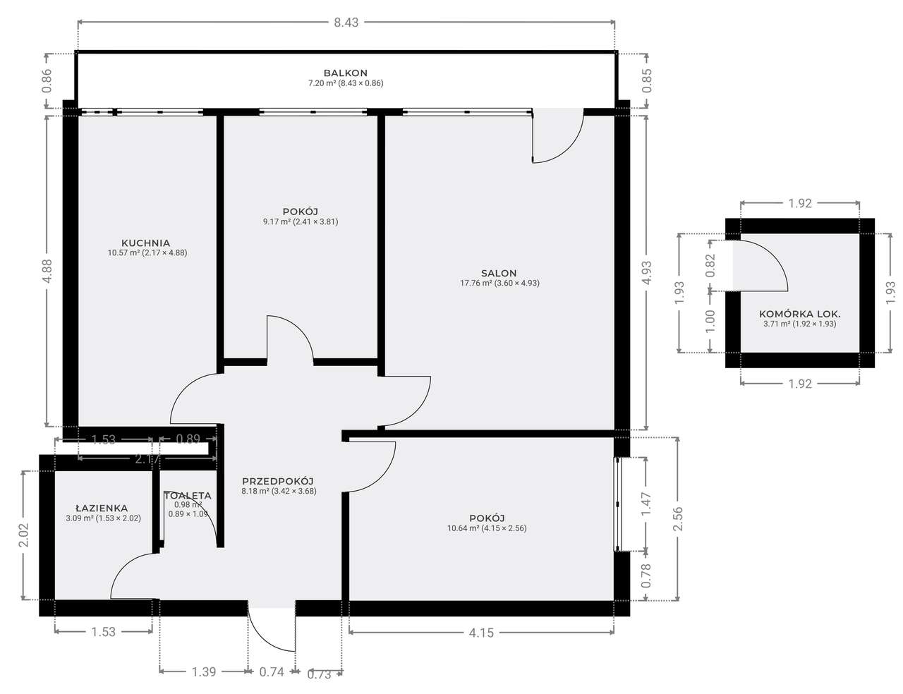 Przestronne mieszkanie z balkonem | Osiedle Irys-16