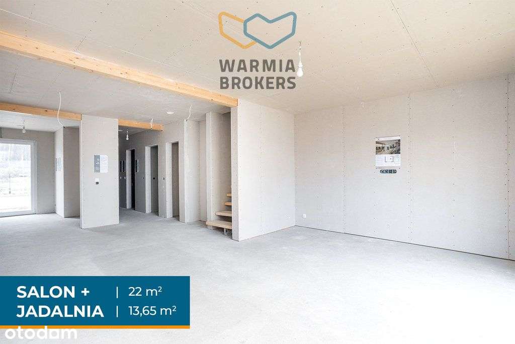 Energooszczędny dom zab. szeregowa w Bartągu-15