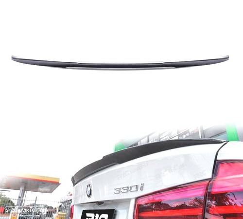 AILERON LIP SPOILER TRASEIRO PARA BMW F30 F35 F80 LOOK M4 PRETO BRILHO - 1