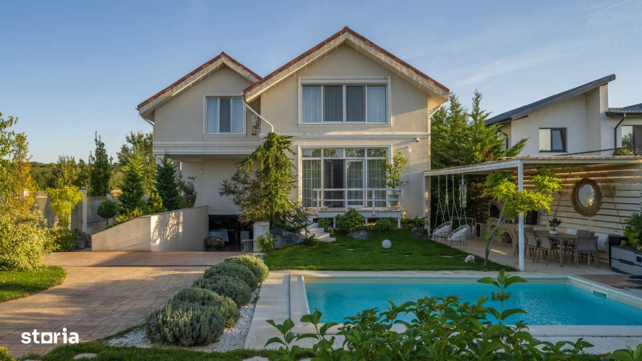 Vila superba cu piscina Otopeni drum privat - Imagine principală: 3/15