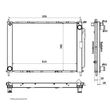 Radiator racire Renault Clio 3 (R0/1), 2005-2013 1,2 48/55/57kw ; 1,5 Dci 48/50/60/63/78kw, Diesel/Benzina, Manual, cu AC, integrat cu condensor AC fara uscator, 510x382x18+16, Full Aluminiu Brazed Origina - 1